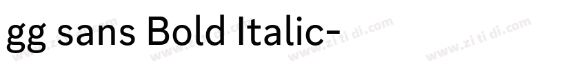 gg sans Bold Italic字体转换